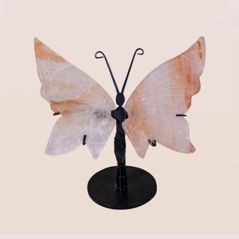 Cherry Quartz Butterfly Wings