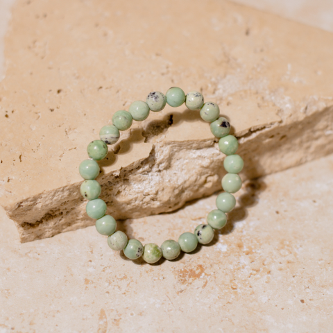Chrysoprase Crystal Bracelet for Health and Wellbeing
