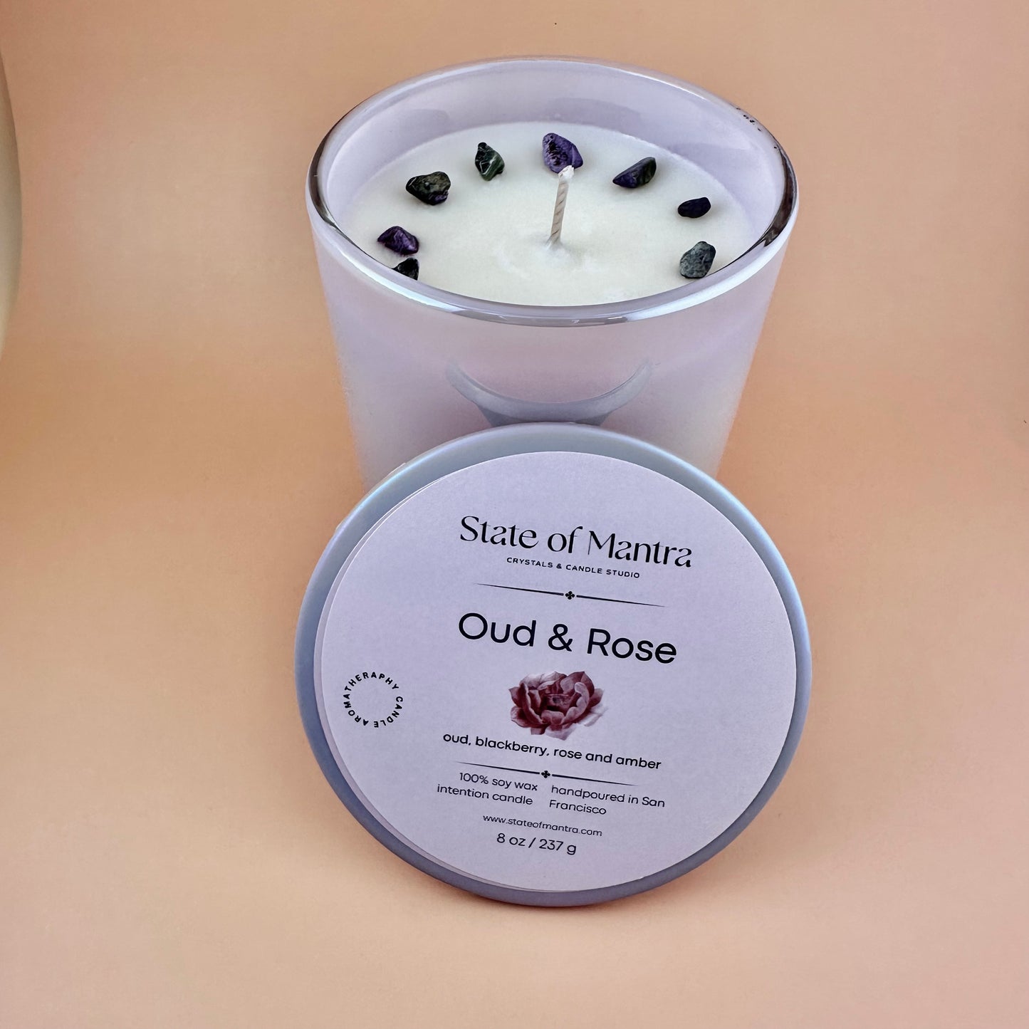 Oud and Rose Candle