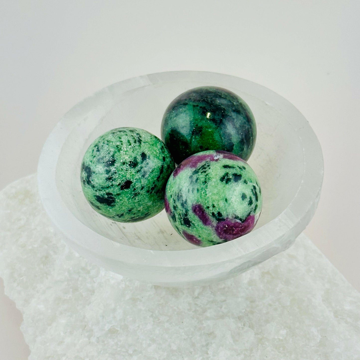 Ruby Zoisite Spheres