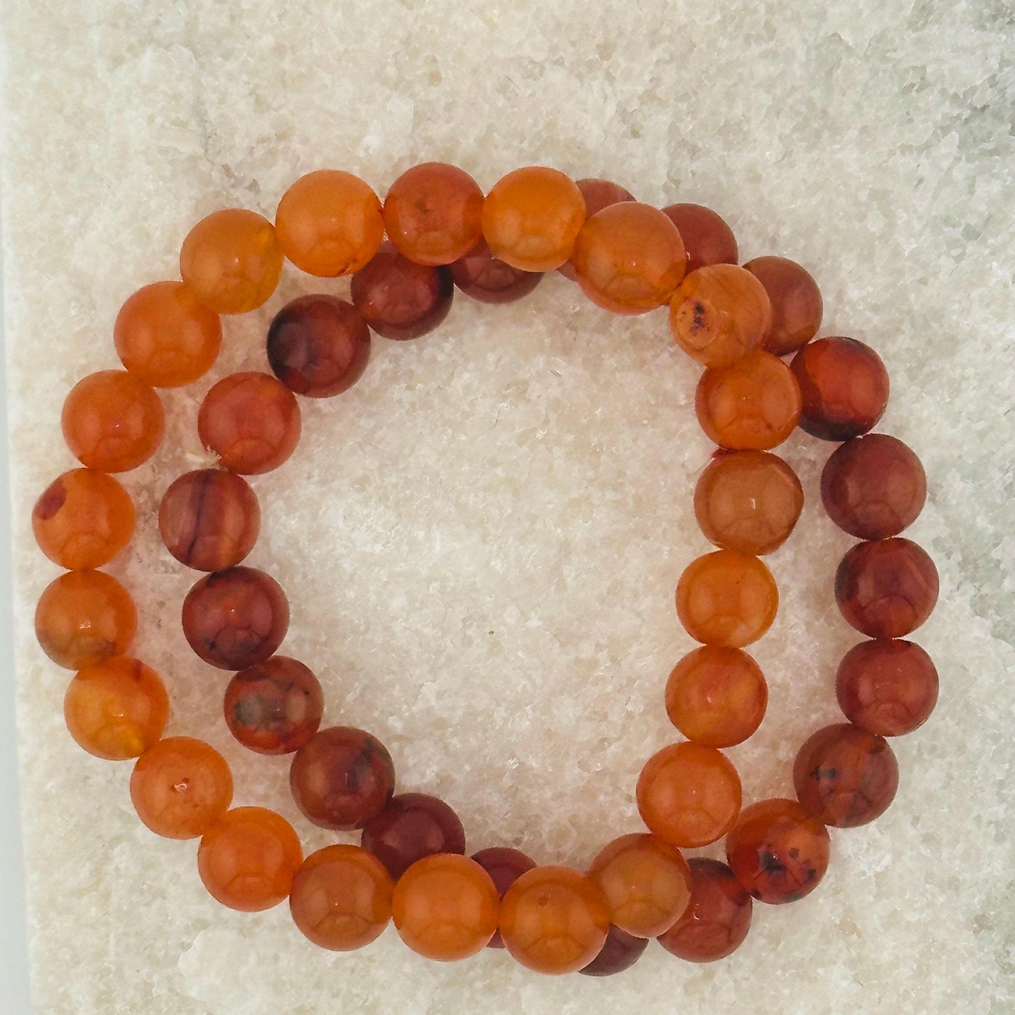 Carnelian bracelet - Carnelian is known as the Power Stone. It builds confidence, courage, passion and power. Assists and helps to overcome the fear of taking action.