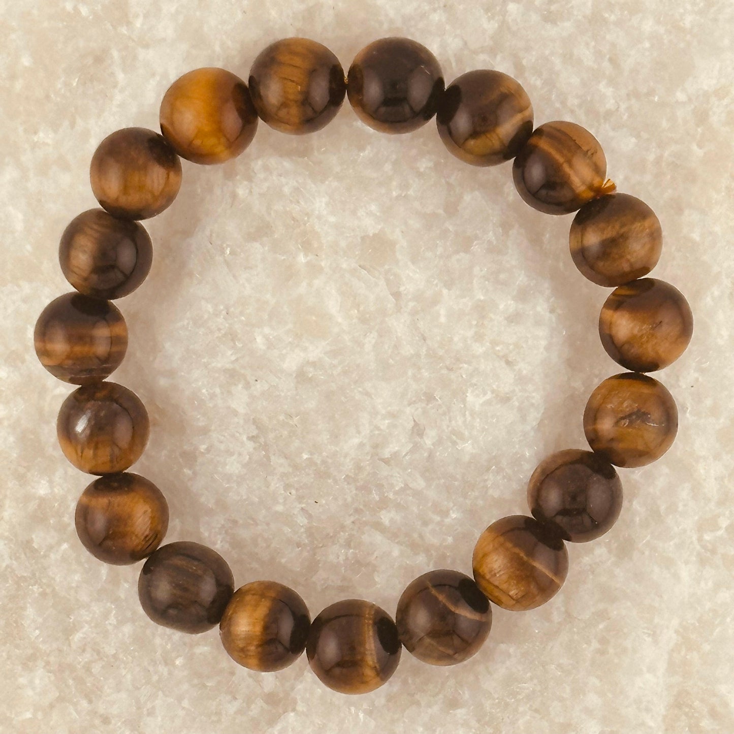 Tiger Eye Crystal Bracelet for Courage, Strength, Vitality and Power
