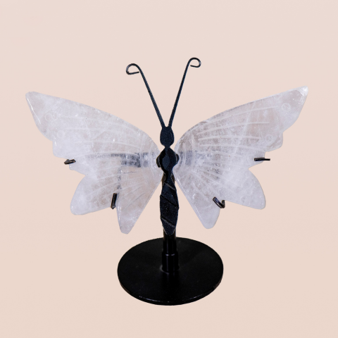Clear Quartz Butterfly Wings
