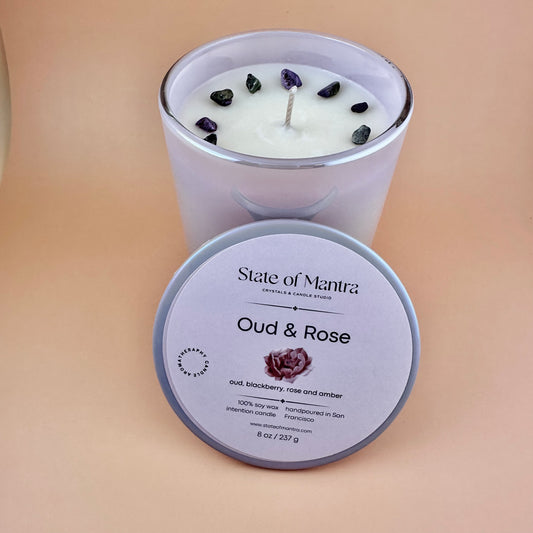 Oud and Rose Candle